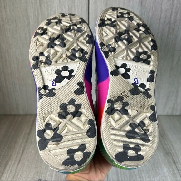 Converse x Tyler The Creator Le Fleur One Star Ox Rainbow Sneaker Women Size 7.5 - Picture 8 of 10